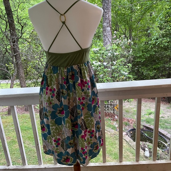 Candie’s Cross Back Floral Sundress L jr.FREE SHIP - Picture 2 of 4